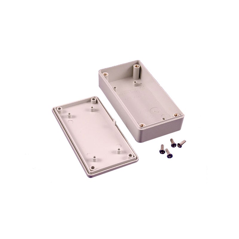 1 pcs : 1591XXFSFLGY - Box Plastic, Non Specified Gray Cover Included 8.701' L x 5.906' W (221.01mm x 150.01mm) X 2.500' (63.50m