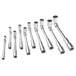 1 pcs - Facom Hex Tubular Box Spanner Set, 10 Pieces, 8 - 19 mm Tip