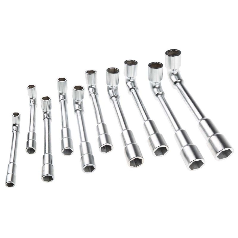 1 pcs - Facom Hex Tubular Box Spanner Set, 10 Pieces, 8 - 19 mm Tip