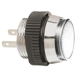 1 pcs - Signal Construct White Panel Mount Indicator, 12 - 14V, 16mm Mounting Hole Size, IP67