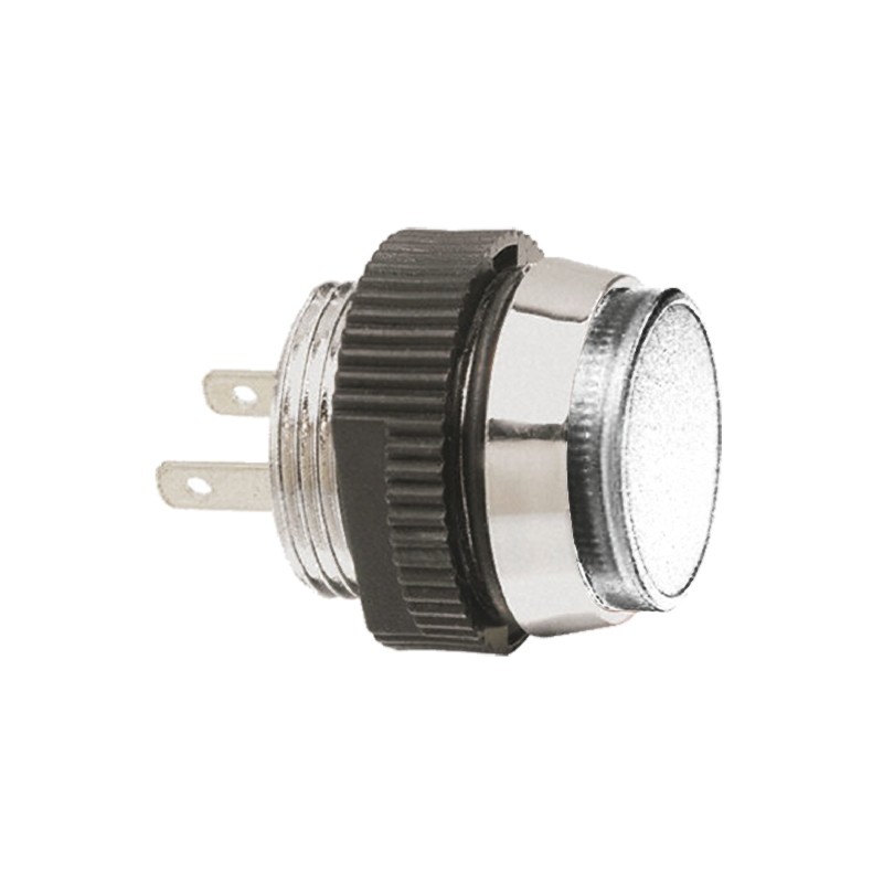 1 pcs - Signal Construct White Panel Mount Indicator, 12 - 14V, 16mm Mounting Hole Size, IP67