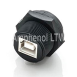 50 pcs - Amphenol Industrial Straight, Panel Mount Type B IP68 USB Connector
