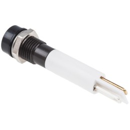 1 pcs - RS PRO White Panel Mount Indicator, 110V ac, 8mm Mounting Hole Size, IP67