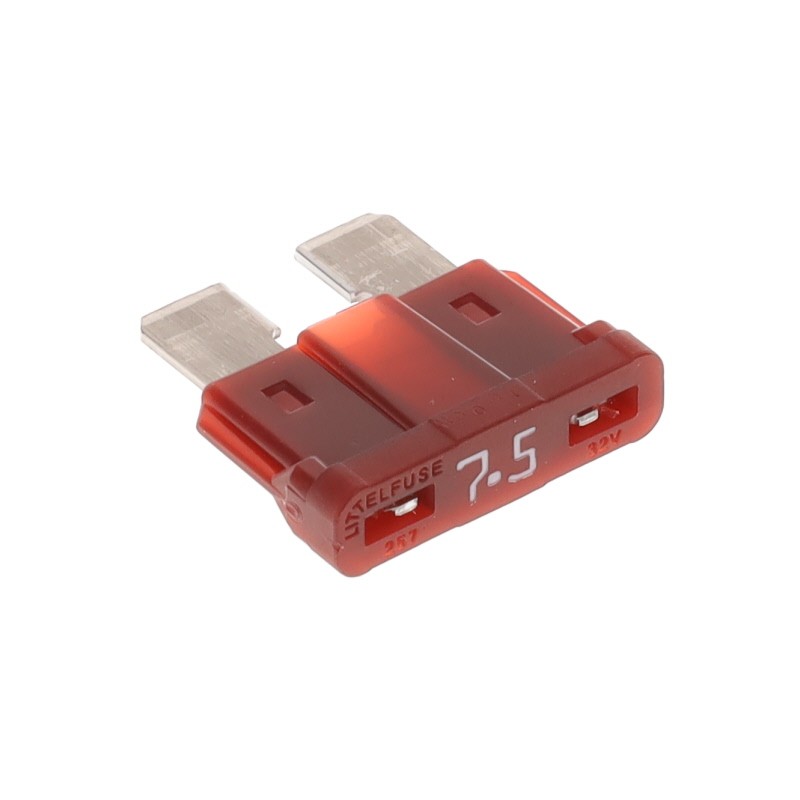 1 pcs : 028707.5U - FUSE AUTO 7.5A 32VDC BLADE ATO