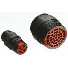 1 pcs - Souriau Circular Connector, 9 Contacts, In-line, Plug, Male, IP68, Clipper Series