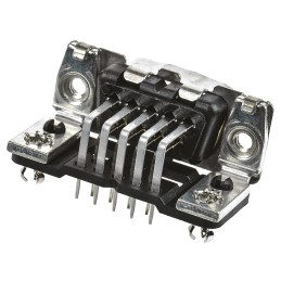 55 pcs - TE Connectivity Amplimite HD-20 9 Way Right Angle Through Hole D-sub Connector Plug, 2.74mm Pitch, with 4-40 UNC