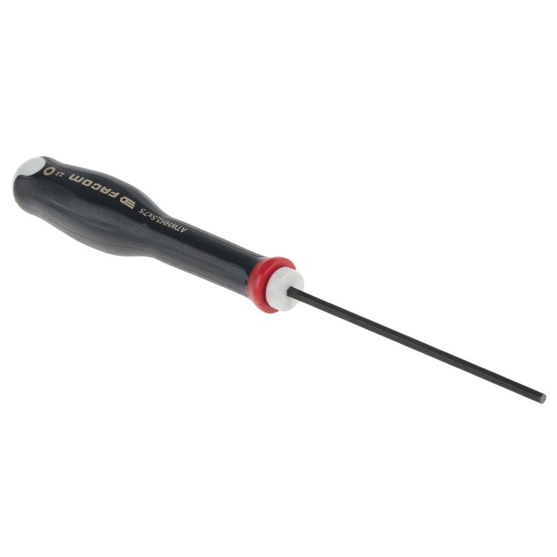 1 pcs - Facom Hexagon Screwdriver, 2.5 mm Tip, 75 mm Blade, 169 mm Overall