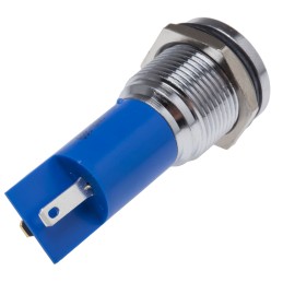 1 pcs - RS PRO Blue Panel Mount Indicator, 16mm Mounting Hole Size, Solder Tab Termination