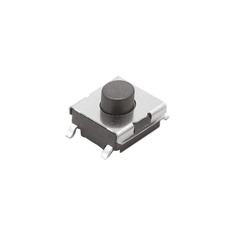 5 pcs - Plunger Tactile Switch, SPST 50 mA @ 24 V dc 0.5mm Through Hole