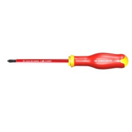 1 pcs - Facom Phillips Insulated Screwdriver, PH3 Tip, 150 mm Blade, VDE/1000V, 275 mm Overall