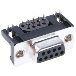 90 pcs - ASSMANN WSW A-DF 9 Way Right Angle Through Hole D-sub Connector Socket, 2.77mm Pitch