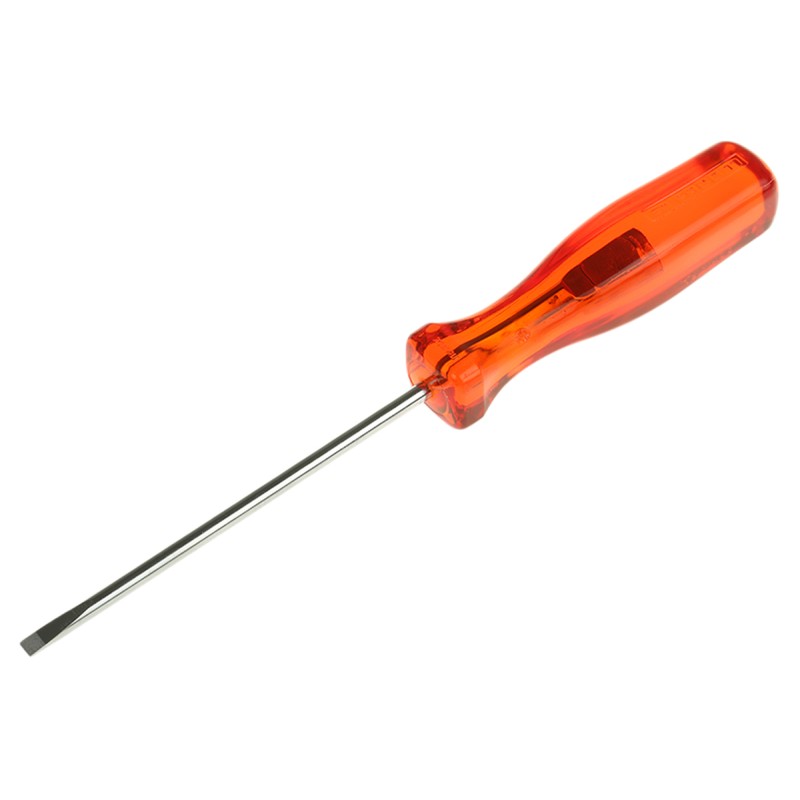 1 pcs - Facom Slotted Screwdriver, 4 x 0.8 mm Tip, 100 mm Blade, 190 mm Overall