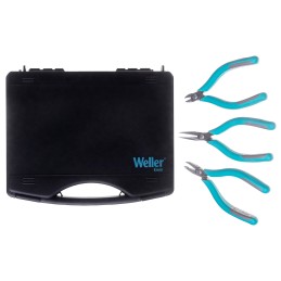 1 pcs - Erem 3-Piece Plier Set, Angled, Straight Tip, ESD, 127 mm Overall