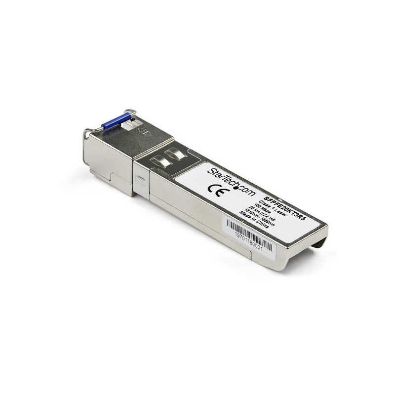 1 pcs - StarTech.com Juniper Compatible LC Single Mode SFP Transceiver Module, Full Duplex, 100Mbit/s