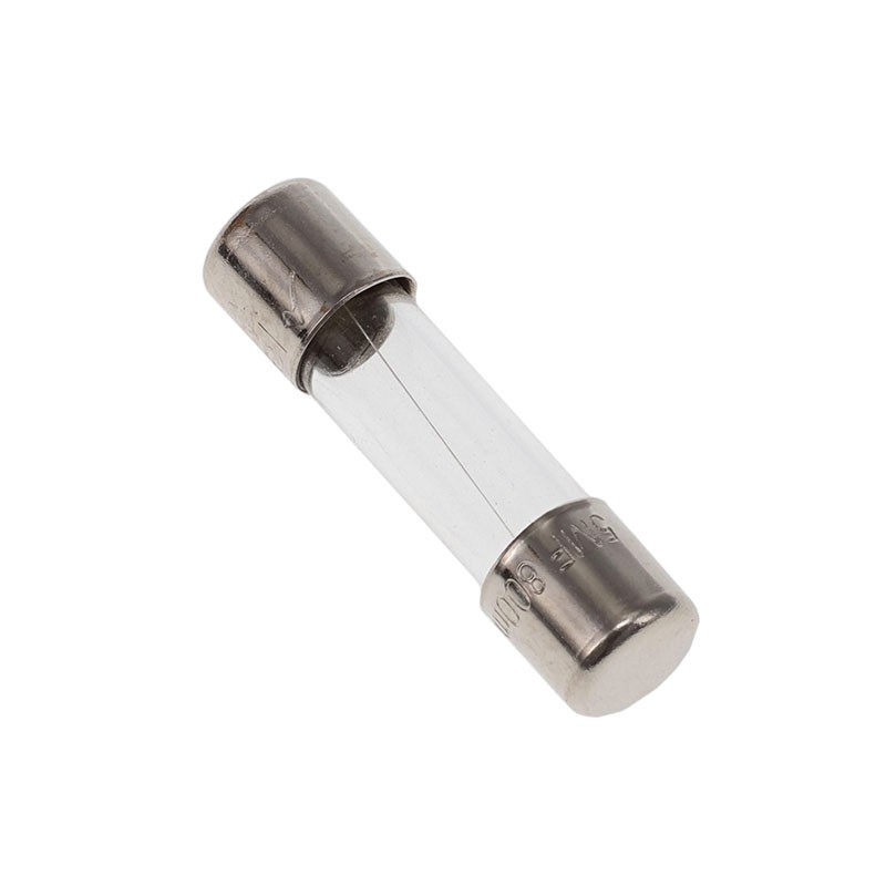 1 pcs : 5MF 800-R - FUSE GLASS 800MA 250VAC 5X20MM