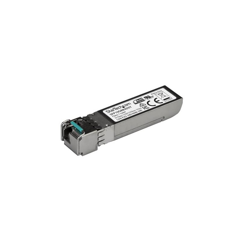 1 pcs - StarTech.com MSA Compatible LC Single Mode SFP Transceiver Module, Full Duplex, 10000Mbit/s