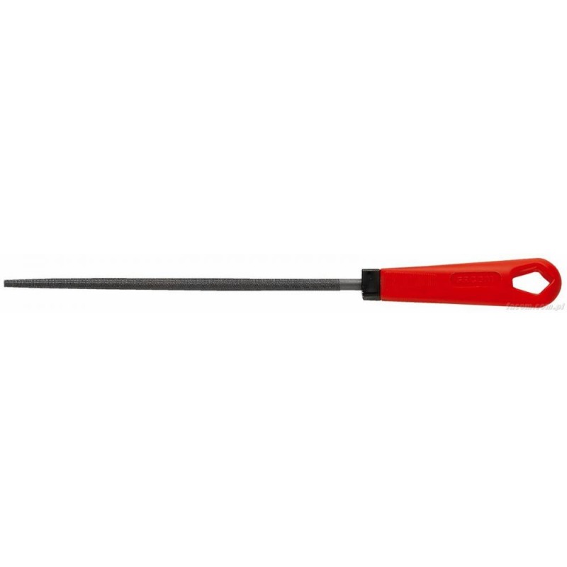 1 pcs - Facom 250mm, Bastard, Round Engineers File With Soft-Grip Handle