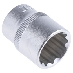 1 pcs - RS PRO 3/8 in Drive 17mm Standard Socket, 12 point