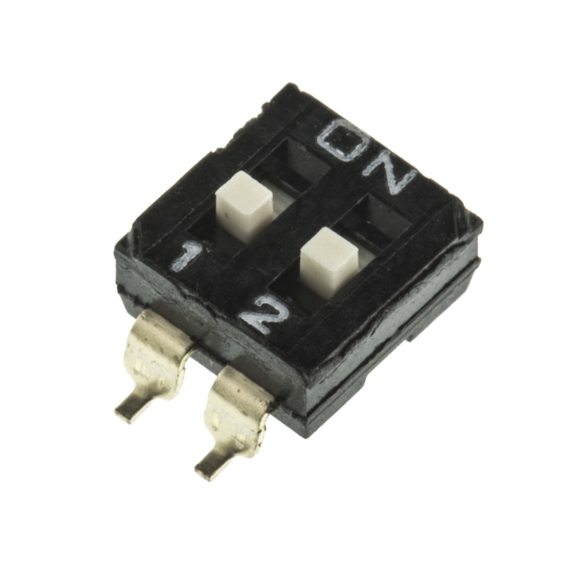 5 pcs - Omron 2 Way Surface Mount DIP Switch DPST