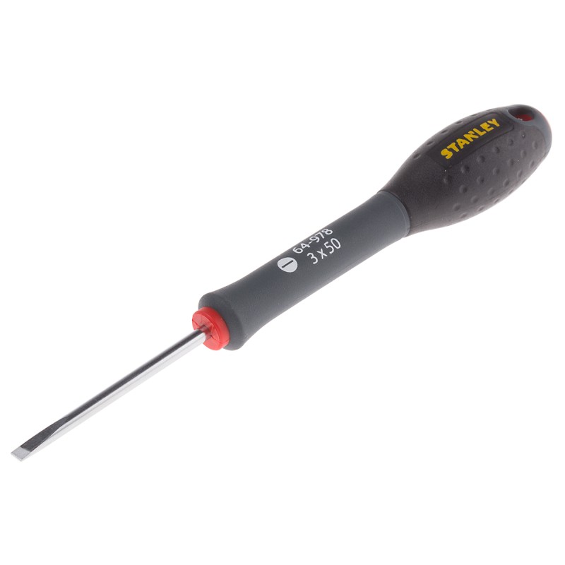 1 pcs - Stanley Slotted Screwdriver, 3 mm Tip, 50 mm Blade
