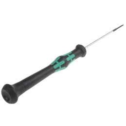 1 pcs - Wera Slotted Precision Screwdriver, 1.5 x 0.23 mm Tip, 60 mm Blade, 157 mm Overall