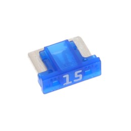1 pcs : 0891015.U - FUSE AUTO 15A 58VDC BLADE MINI