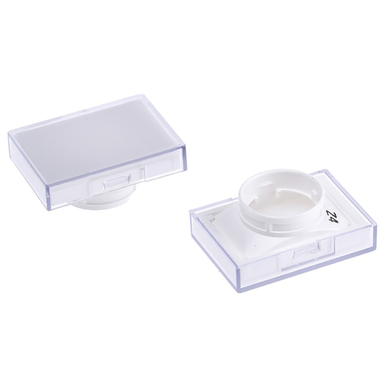 5 pcs - Omron White Rectangular Push Button Lens for Use with A16 Series LED/Incandescent Lamp Push Button Switch