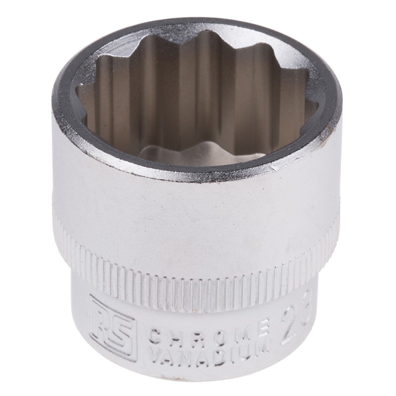 1 pcs - RS PRO 3/8 in Drive 23mm Standard Socket, 12 point