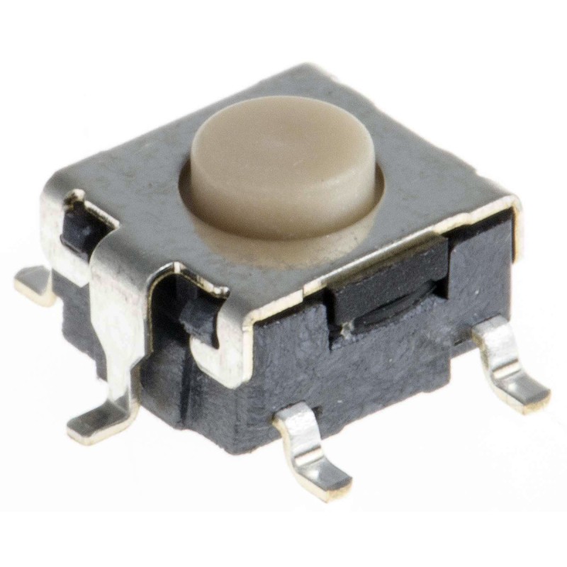 5 pcs - Button Tactile Switch, SPST 50 mA @ 24 V dc 0.8mm Through Hole