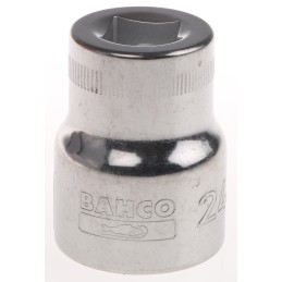 1 pcs - Bahco 1/2 in Drive 24mm Standard Socket, 12 point, 41 mm Overall Length