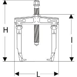 1 pcs - Facom Mechanical Extraction Tool, 25 - 260 mm Capacity