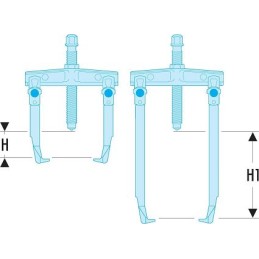 1 pcs - Facom Hydraulic Bearing Puller, 8-Piece