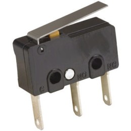 5 pcs - Omron Hinge Lever Micro Switch, Tab Terminal, 5 A @ 125 V ac, SPDT, IP40