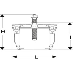 1 pcs - Facom Gear Bearing Puller, 6t Force