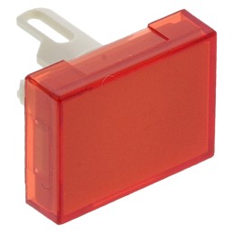 5 pcs - Omron Red Rectangular Push Button Lens