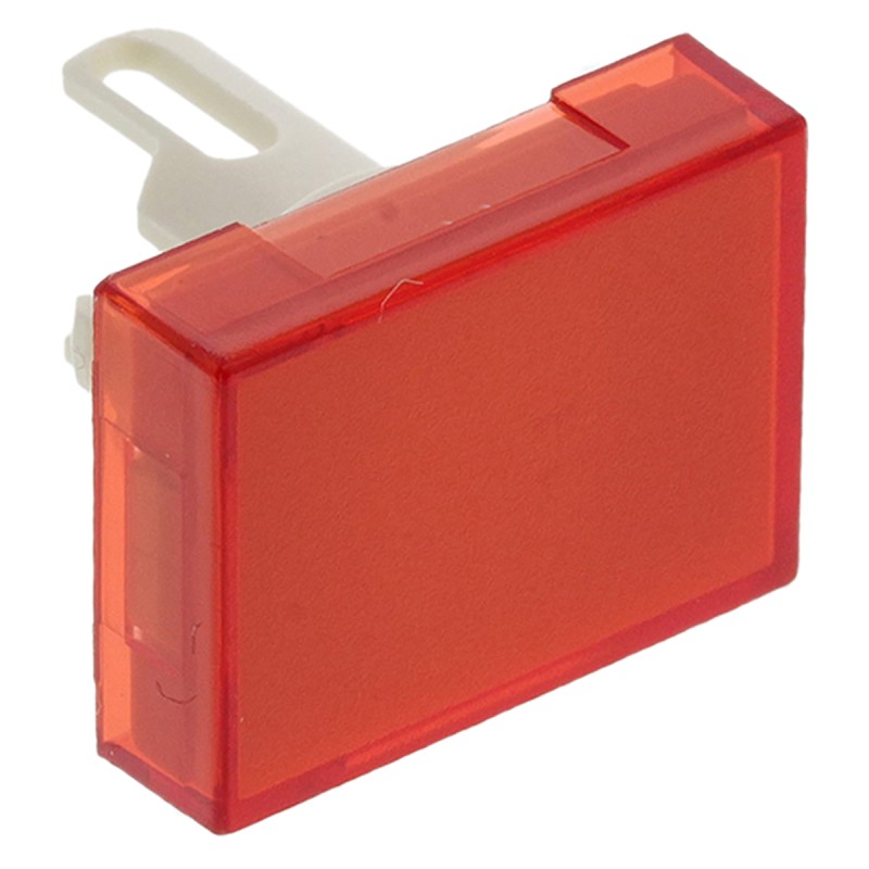 5 pcs - Omron Red Rectangular Push Button Lens