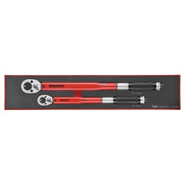 1 pcs - Teng Tools Click Torque Wrench, 20 - 110 Nm, 40 - 210 Nm, 1/2 in, 3/8 in Drive, Square Drive
