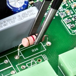 1 pcs - Knipex 145 mm, Stainless Steel, Serrated, ESD Tweezer