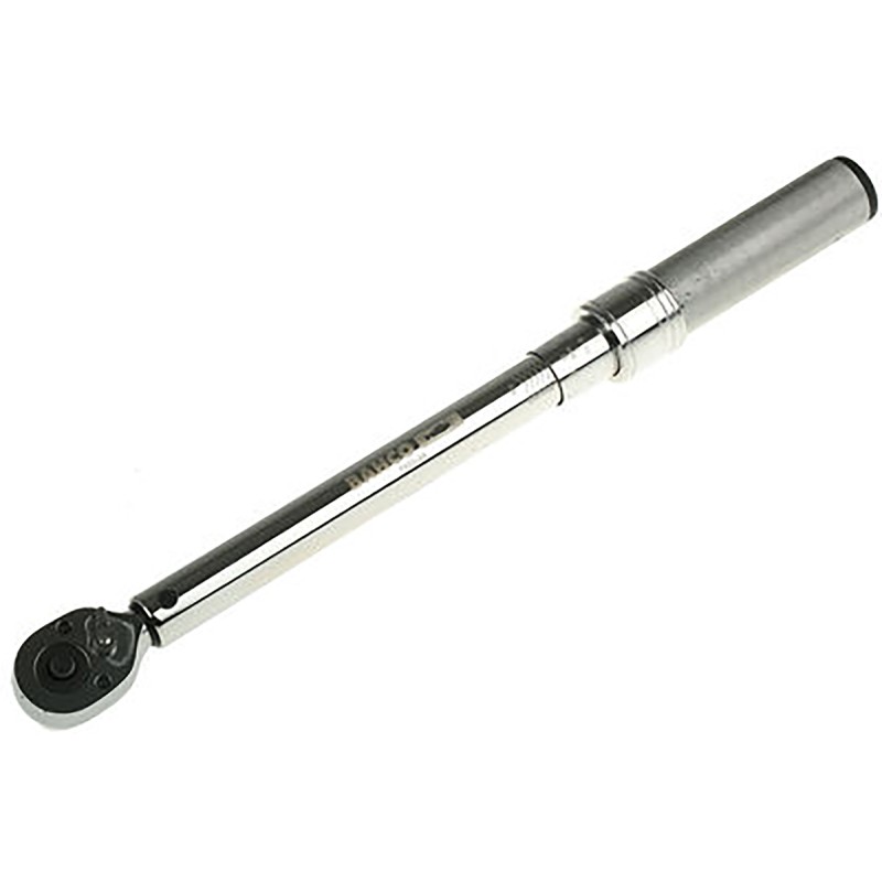 1 pcs - Bahco Click Torque Wrench, 10 - 60Nm, 3/8 in Drive, Square Drive - RS Calibrated
