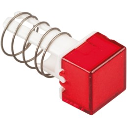 5 pcs - Idec Red Square Push Button Lens for Use with A8 Series
