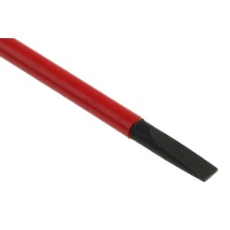 1 pcs - Facom Slotted Insulated Screwdriver, 3.5 mm Tip, 100 mm Blade, VDE/1000V, 204 mm Overall
