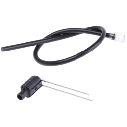 1 pcs - FLPR6.0-SG Bivar, PCB Mounted Flexible LED Light Pipe, Clear Round Lens, Green LED included