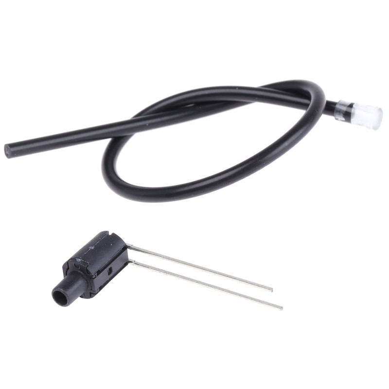 1 pcs - FLPR6.0-SG Bivar, PCB Mounted Flexible LED Light Pipe, Clear Round Lens, Green LED included