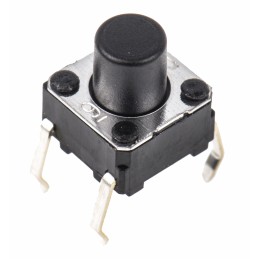 5 pcs - Plunger Tactile Switch, SPST 50 mA @ 24 V dc 3.6mm Through Hole