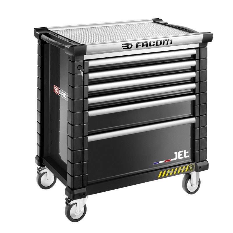 1 pcs - Facom 6 drawer Wheeled Tool Chest, 1005mm x 575mm x 1004m