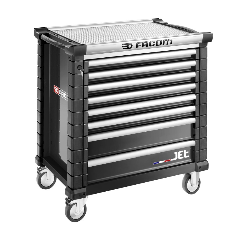 1 pcs - Facom 8 drawer Wheeled Tool Chest, 1005mm x 575mm x 1004mm
