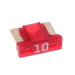 1 pcs : 0891010.H - FUSE AUTO 10A 58VDC BLADE MINI