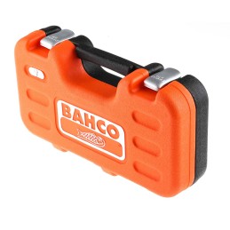 1 pcs - Bahco 29-Piece Metric 1/4 in Standard Socket/Bit Set with Ratchet, 6 point, Hex Bit, Phillips Bit, Slotted Bit