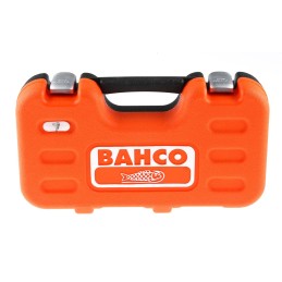 1 pcs - Bahco 29-Piece Metric 1/4 in Standard Socket/Bit Set with Ratchet, 6 point, Hex Bit, Phillips Bit, Slotted Bit
