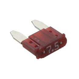 1 pcs : 099707.5WXN - FUSE AUTO 7.5A 58VDC BLADE MINI